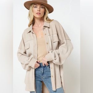 Blue B Cotton blend Knit Tunic Shirt